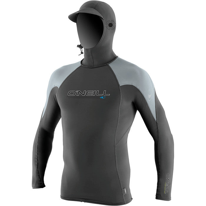O'Neill Mens Premium Skins O'Zone Long Sleeve Hooded Rash Vest 2XL