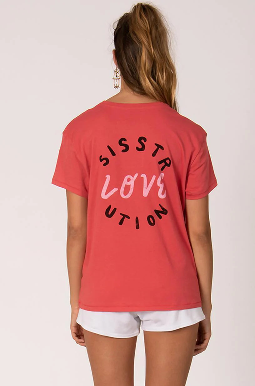 Sisstr evolution love-tee SMALL PINK