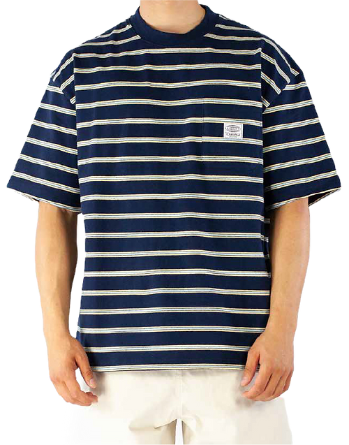 Rusty Inspectah Deck short sleeve Heavy tee, Navy Blue