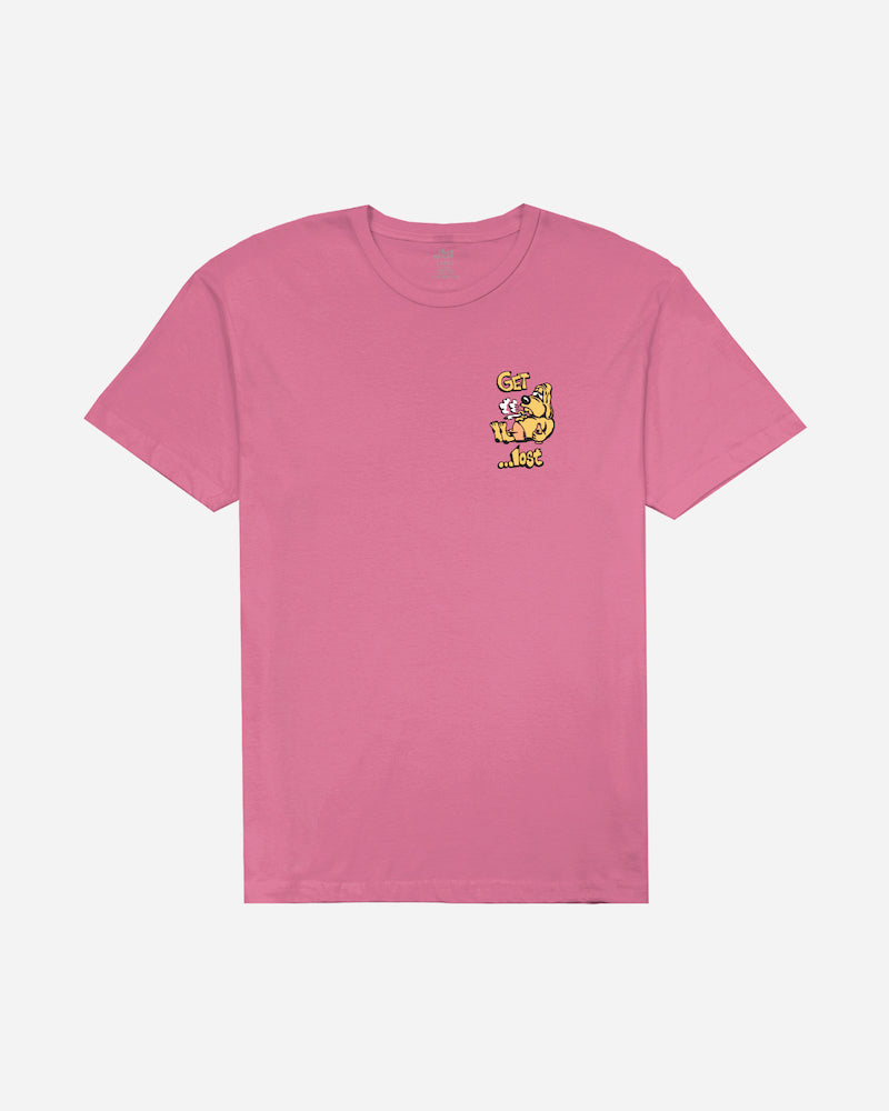 lost Party Wave Vintage Dye Tee Psycho Pink