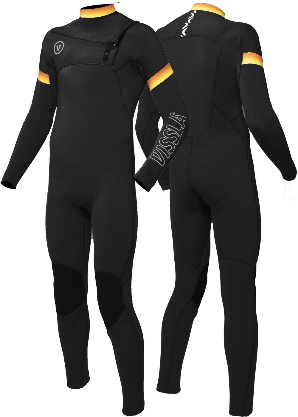 VIssla 7 Seas Boys Raditude 4-3 Full Chest Zip - black 3