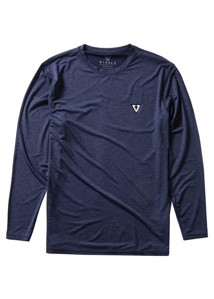 VIssla Twisted Eco L/S lycra - dark naval heather