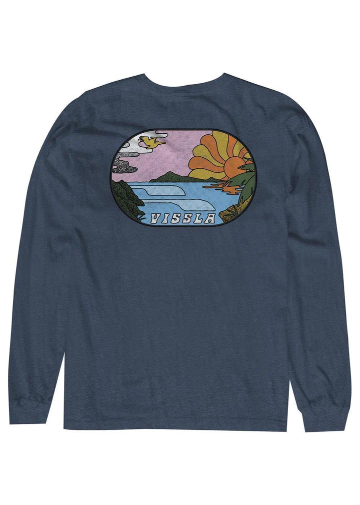 VISSLA PORTALS LS TEE- MIH MIST HEATHER