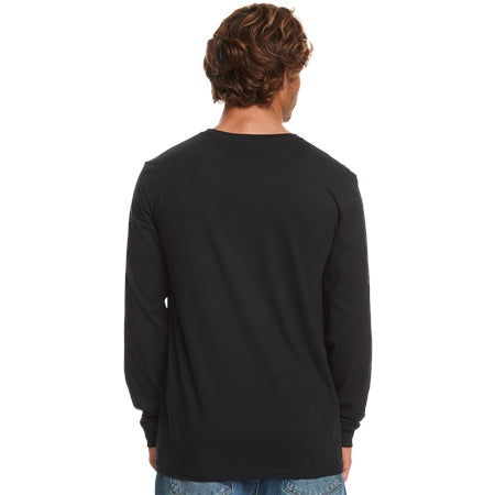 QUIKSILVER RAINBOW LONG SLEEVE T-SHIRT - BLACK
