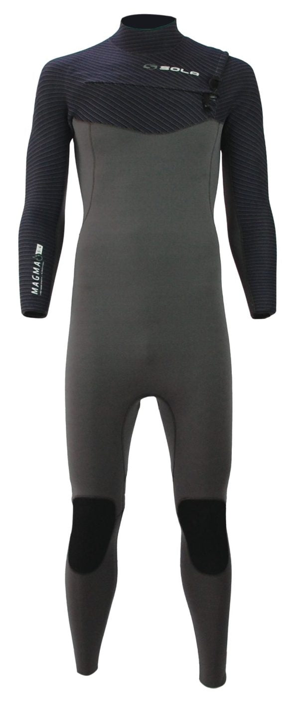 SOLA Magma 5mm / 4mm Front Zip GBS Mens Wetsuit - GREY