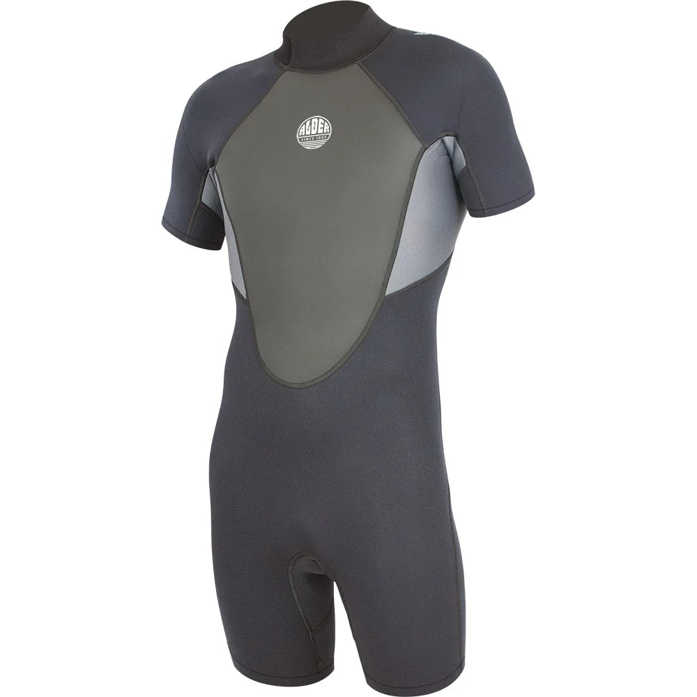 Alder Impact Shortie 3mm / 2mm Back Zip - Mens BLACK