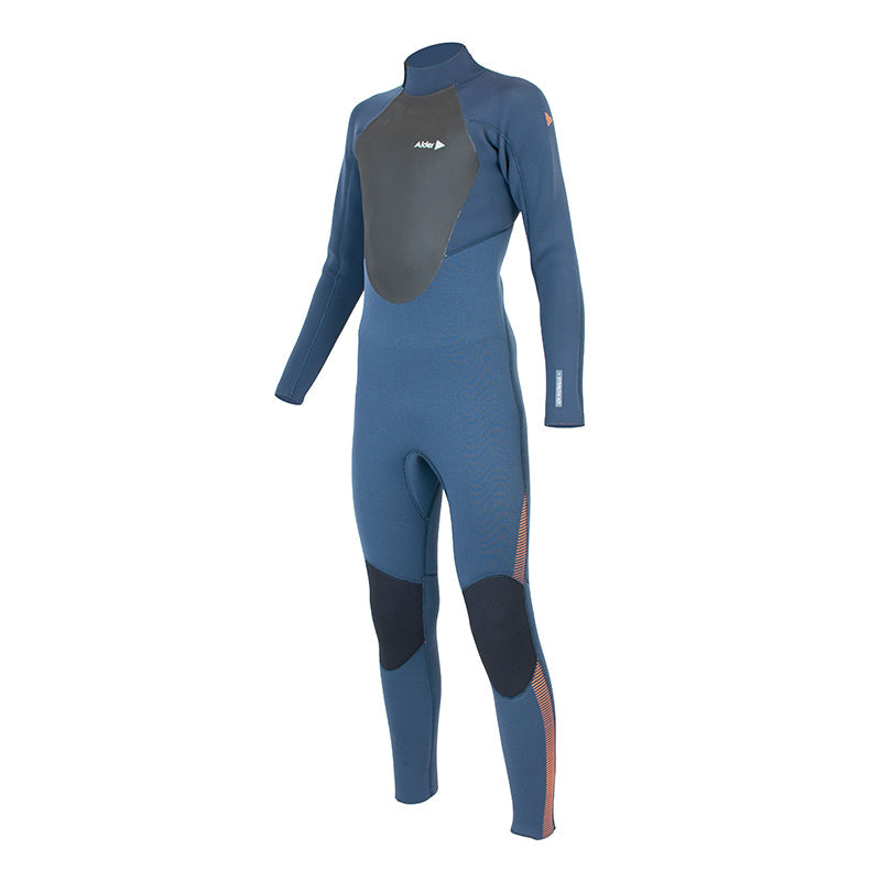 Alder Stealth 4mm / 3mm Full back zip - Junior SLATE