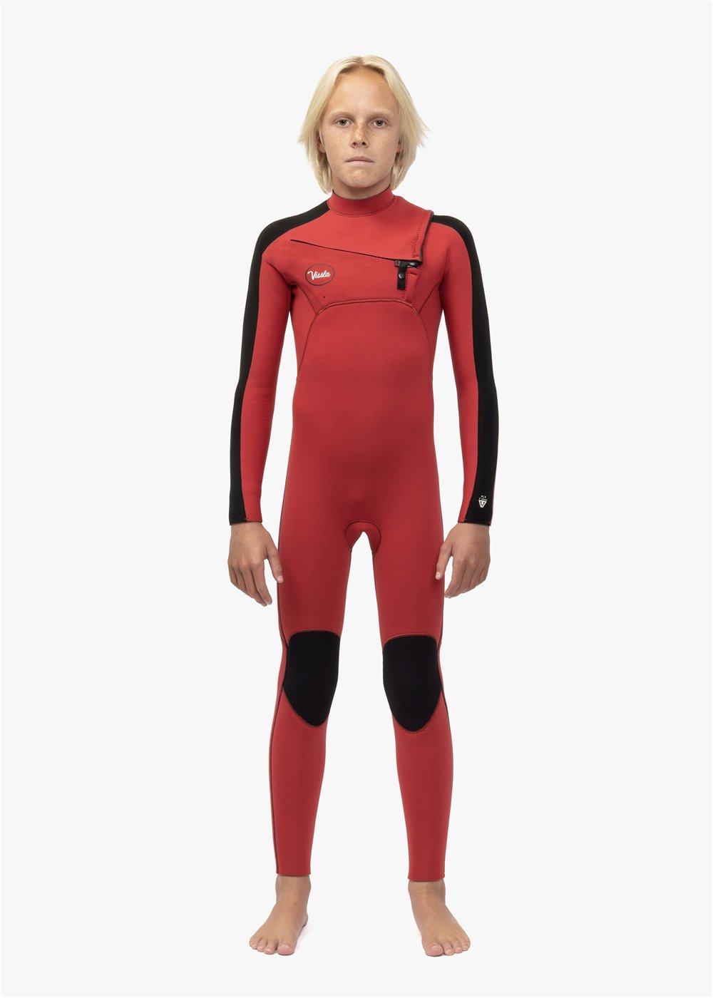 Vissla 7 Seas Striper Boys 4-3 Full Chest Zip