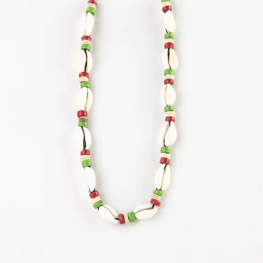 PINEAPPLE ISLAND necklace-cowrie shells
