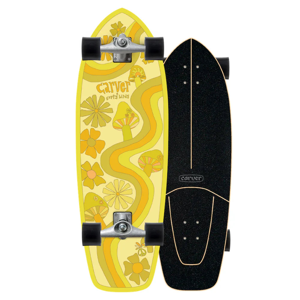 30.25" Trippy Hippy - CX Complete Carver Surfskate