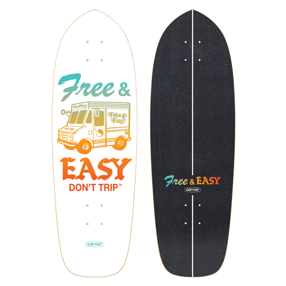 Carver 30.75" Free & Easy Paleta - Deck Only Surfskate