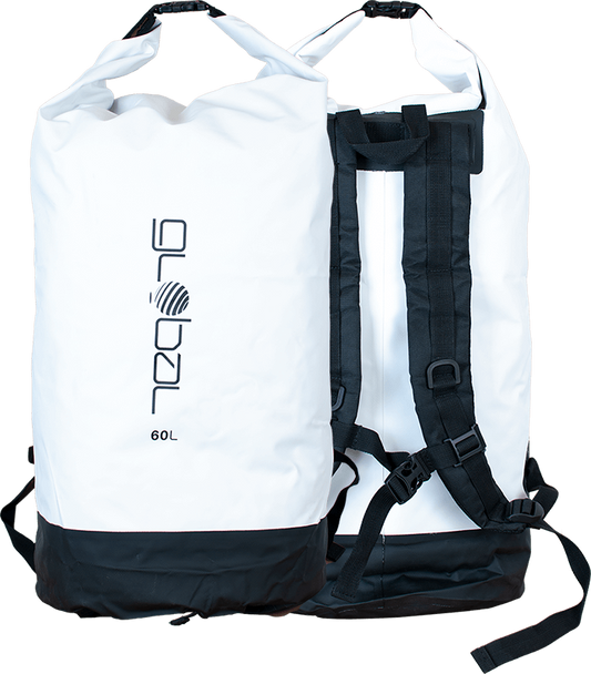 60ltr Global Dry Bag - Back Pack Style with reinforced adjustable straps.