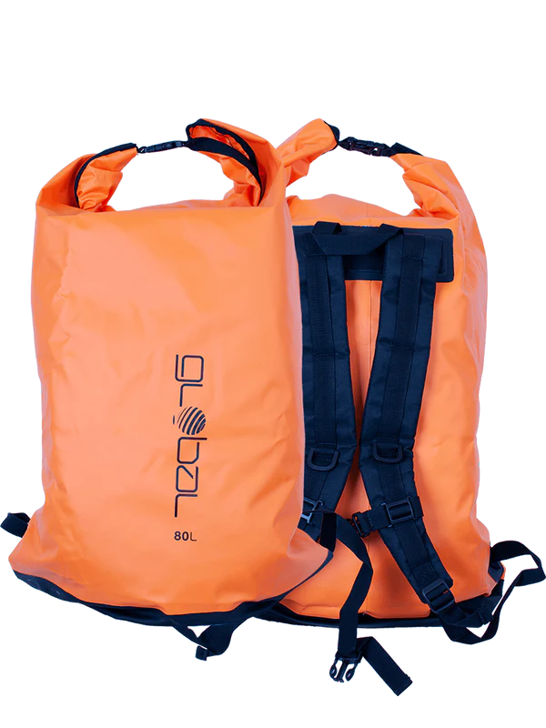 80ltr Global Dry Bag Back Pack Style with reinforced adjustable straps