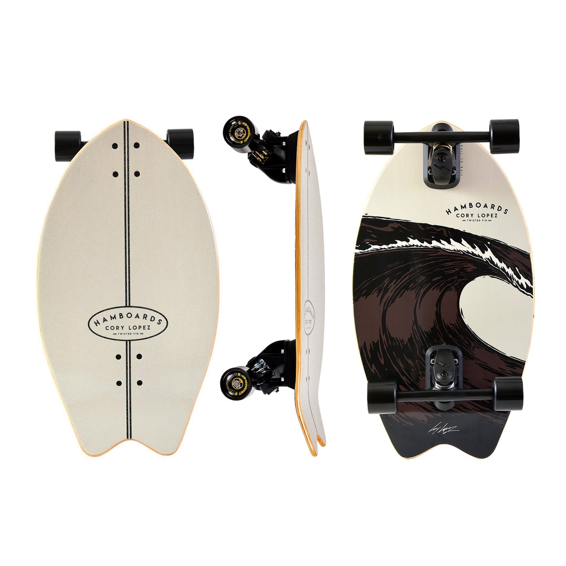 26" The Corey Lopez Twisted Fin - Grey