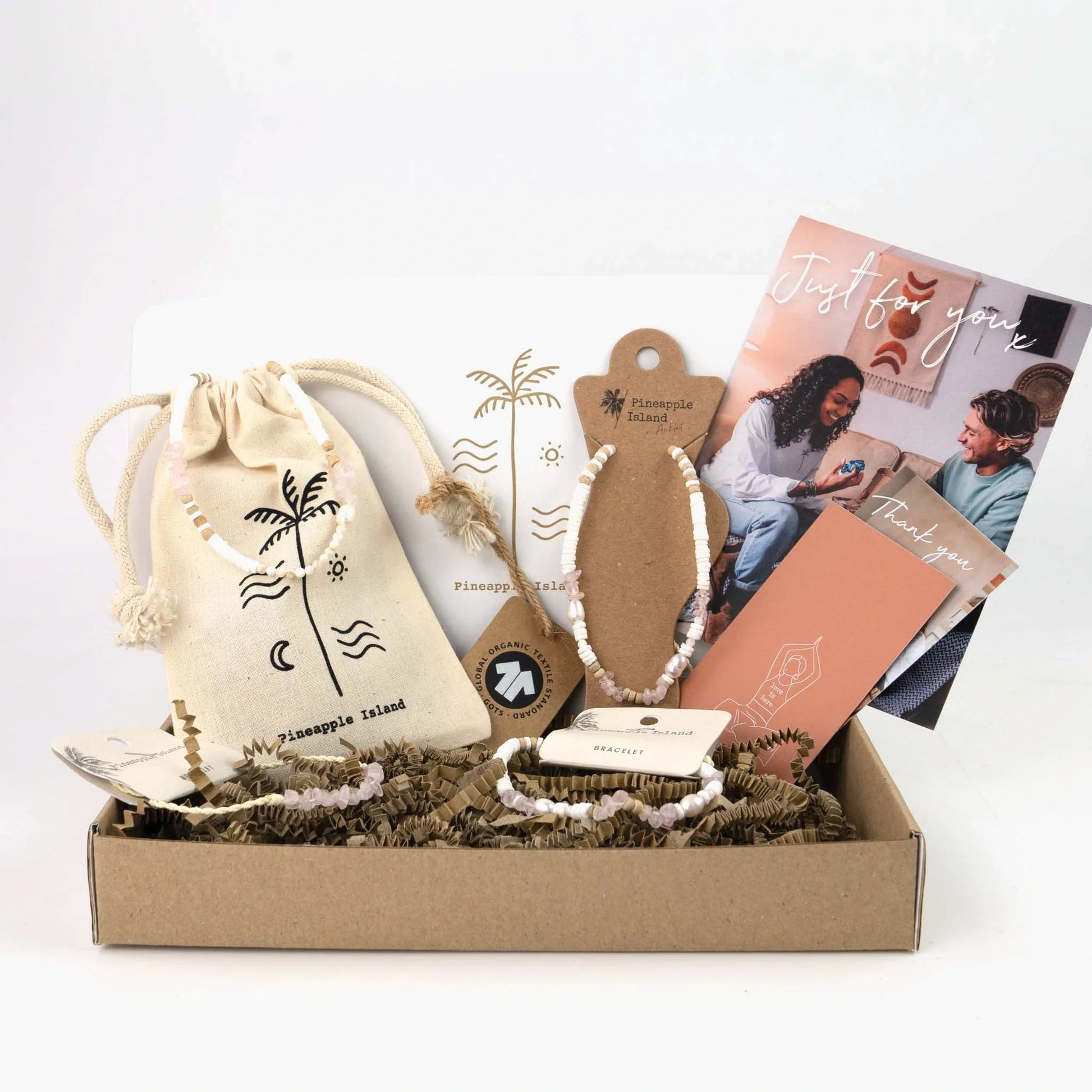 Love is Here Letterbox Gift Set - Rose Quartz