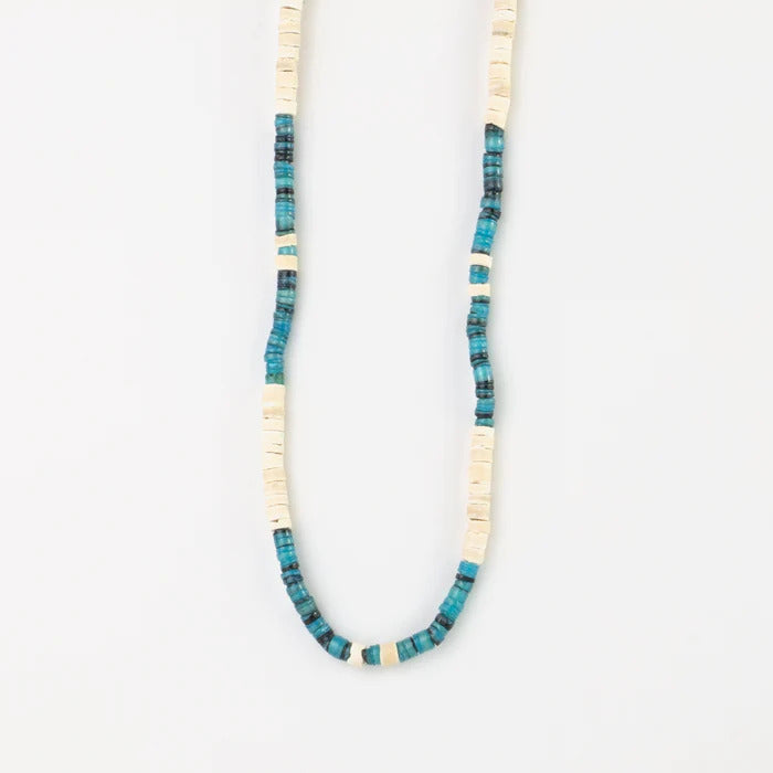 Pineapple Island Necklace-woven shells