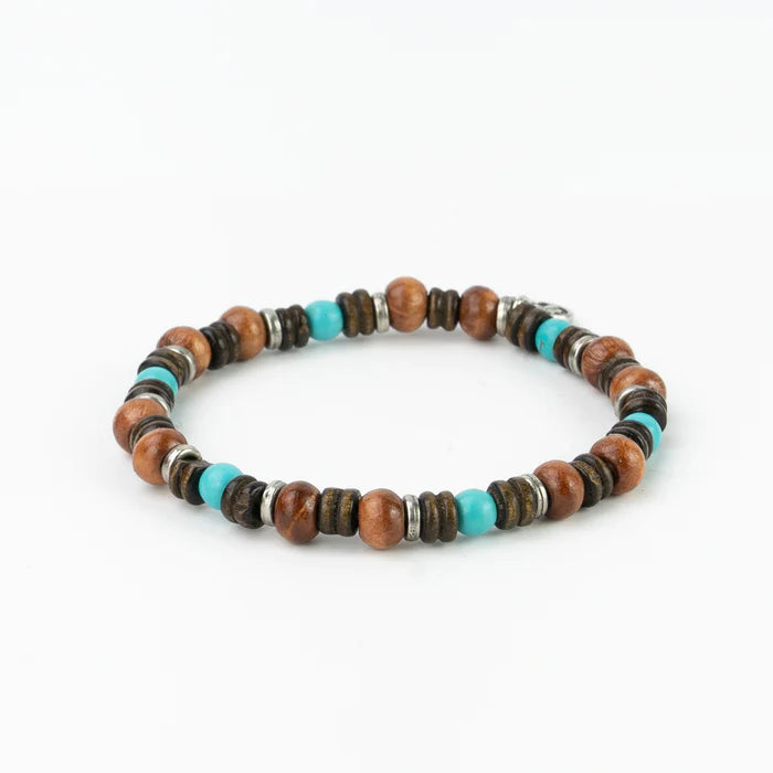 Pineapple island bracelet - turquoise beads