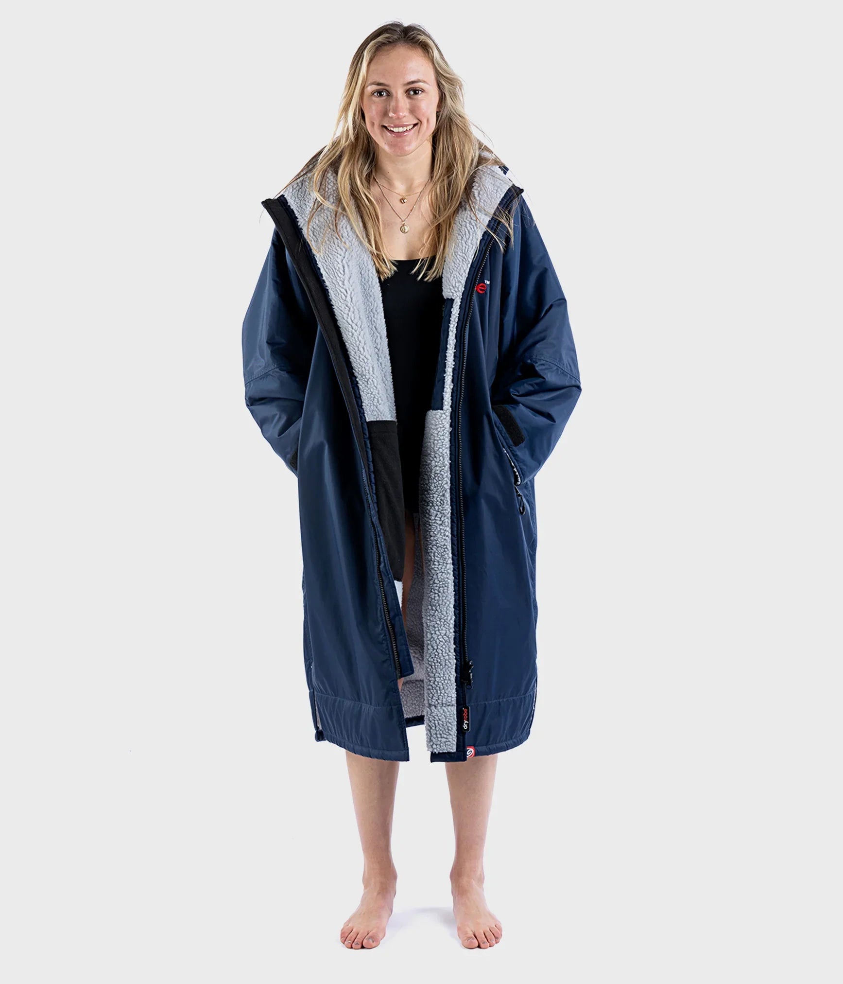 Dryrobe Advanced KIDS long sleeve - Navy Grey