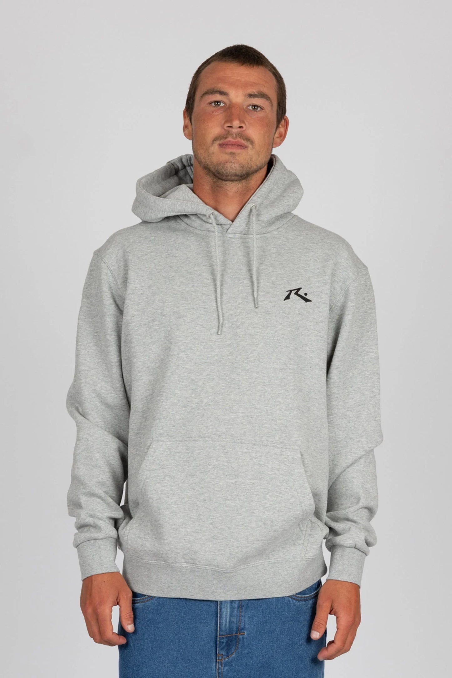 Rusty Base line hooded fleece Heather grey