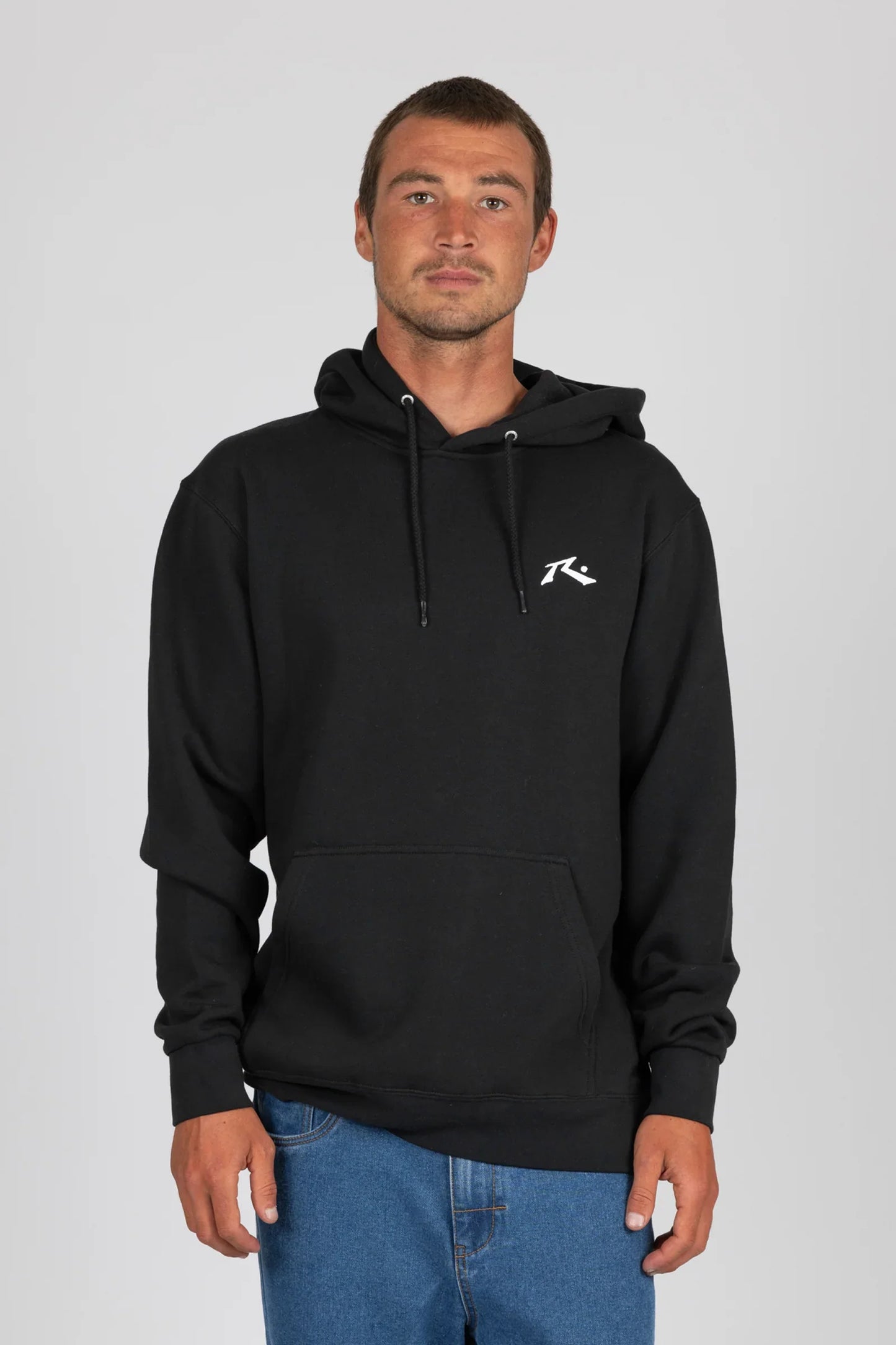 Rusty Base line hooded fleece Black