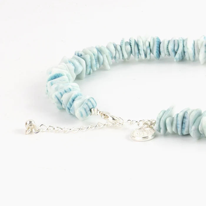 Pineapple Island Necklace-bluestone