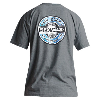 Sex Wax Blue Fade Logo T-Shirt Grey