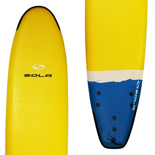 Sola 7ft Soft board - Yellow / Turquoise