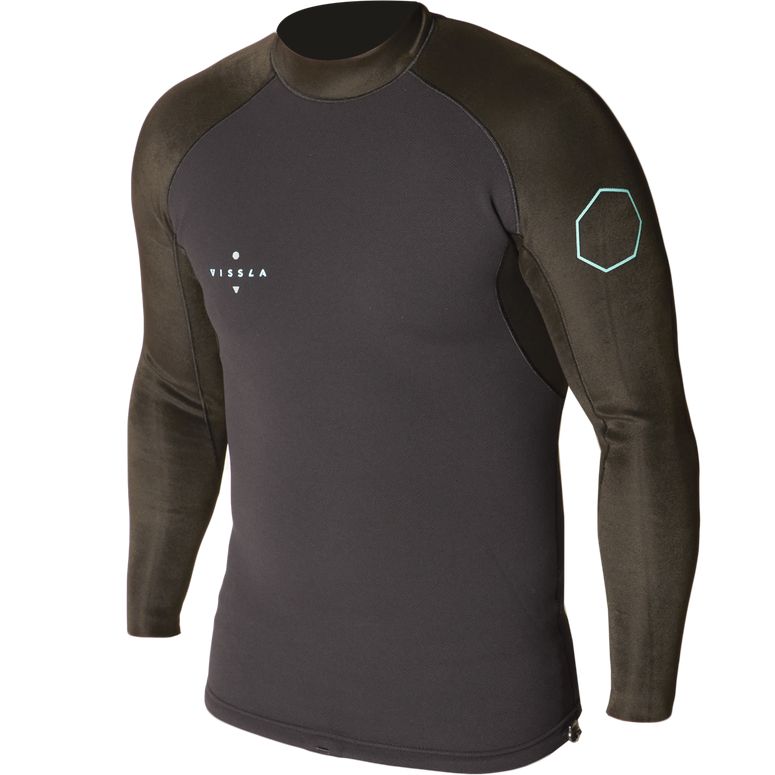 Vissla 1mm high seas wetsuit jacket - phantom