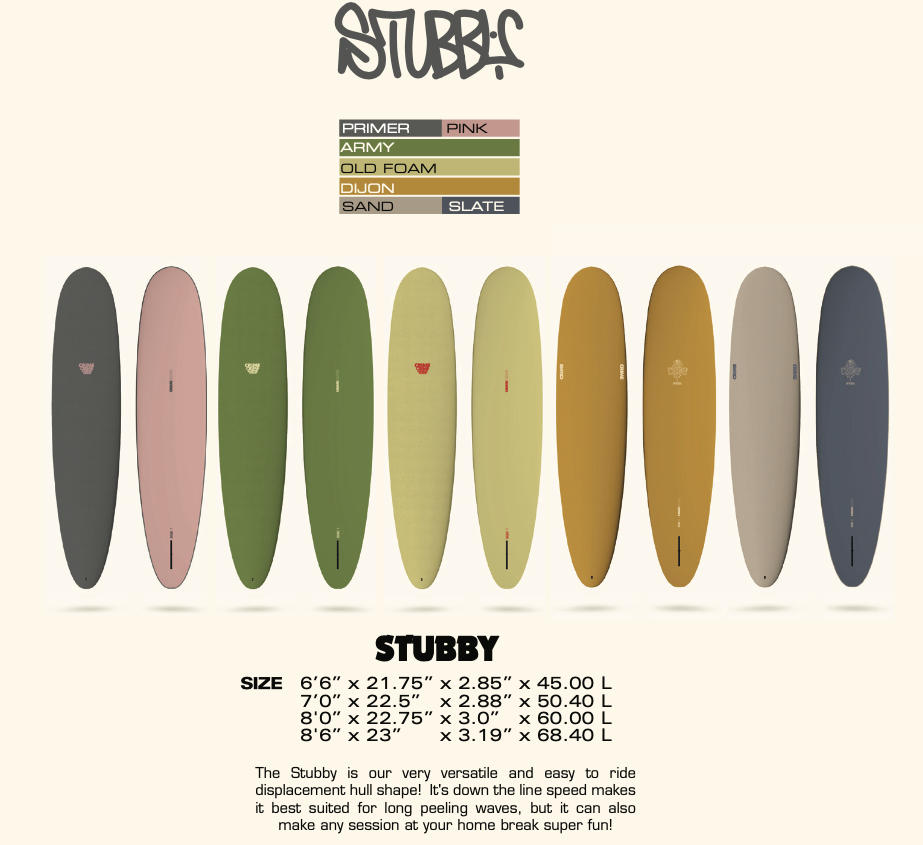 CRIME Surfboards - Stubby 8'6" - Army Green