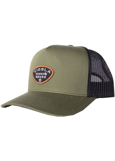 Vissla Soilid Echo Trucker Caps - Raised by Waves - Reuleaux Patch