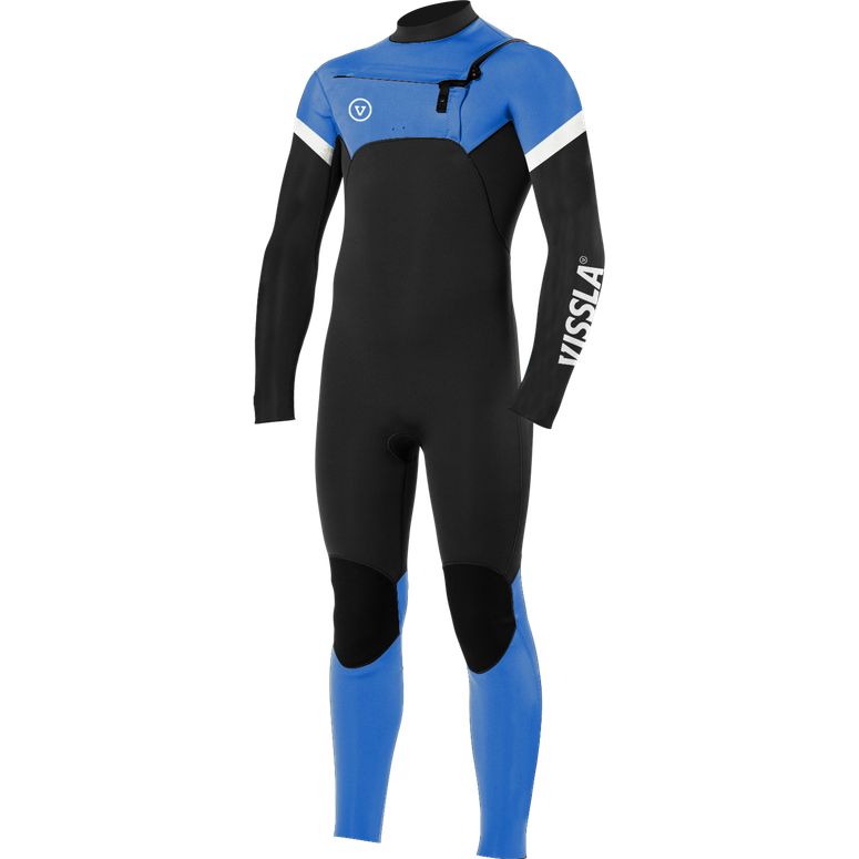 Vissla 7 seas boys 4/3 mm raditude wetsuit-super blue
