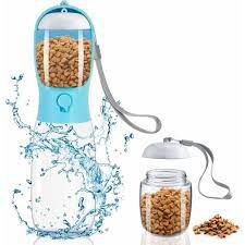 Portable Pet Water Bottle 550ml - 2 in 1