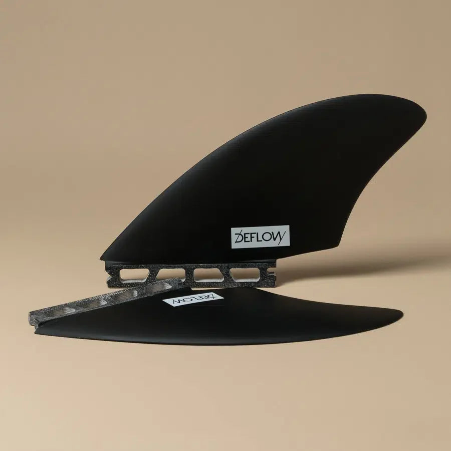 Deflow Keel twin fin -full tab - black