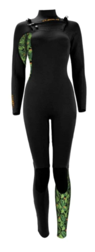 Sola Women's H2O 3/2mm GBS Front Zip Full Wetsuit - Paradise/ Black - A1703