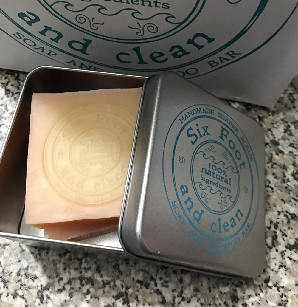 Six foot and clean soap tin