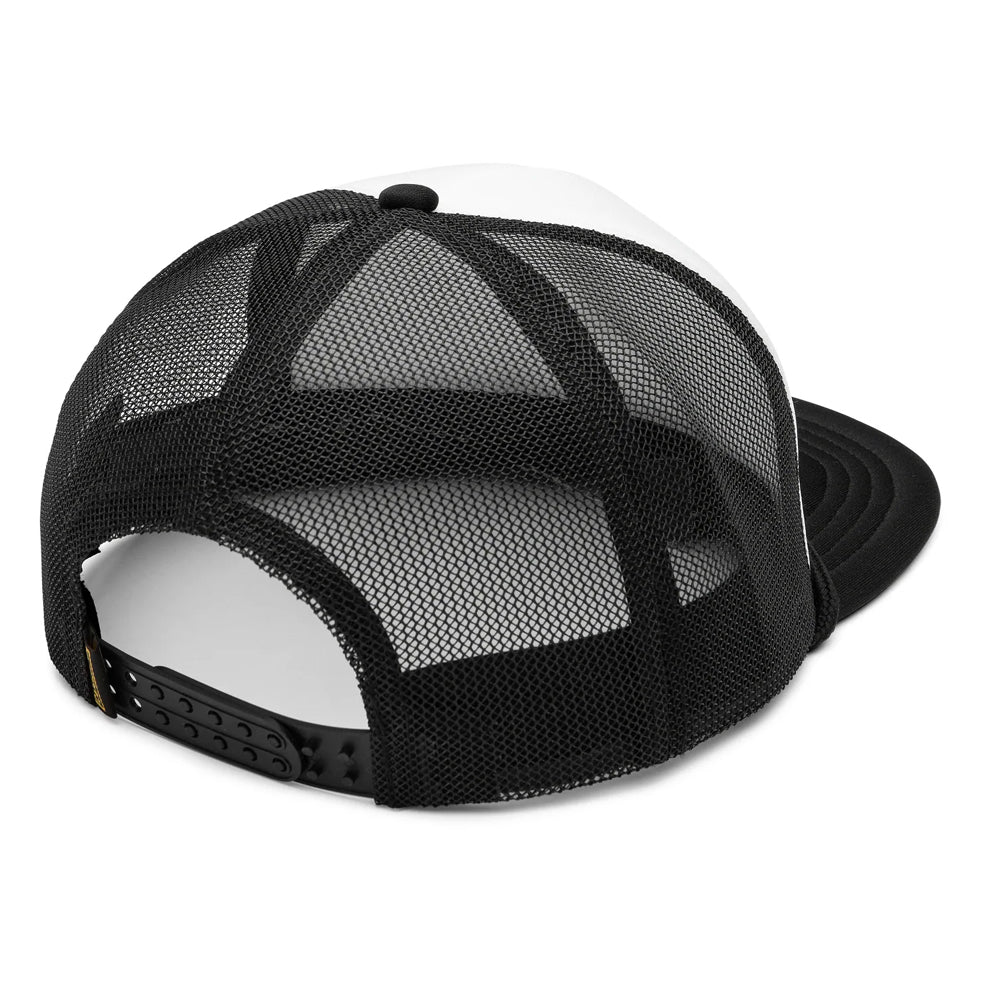 Shark Fin Trucker Cap - White/Black - Captain Fin Co - UK