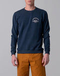 lightning bolt crewneck jumper-navy