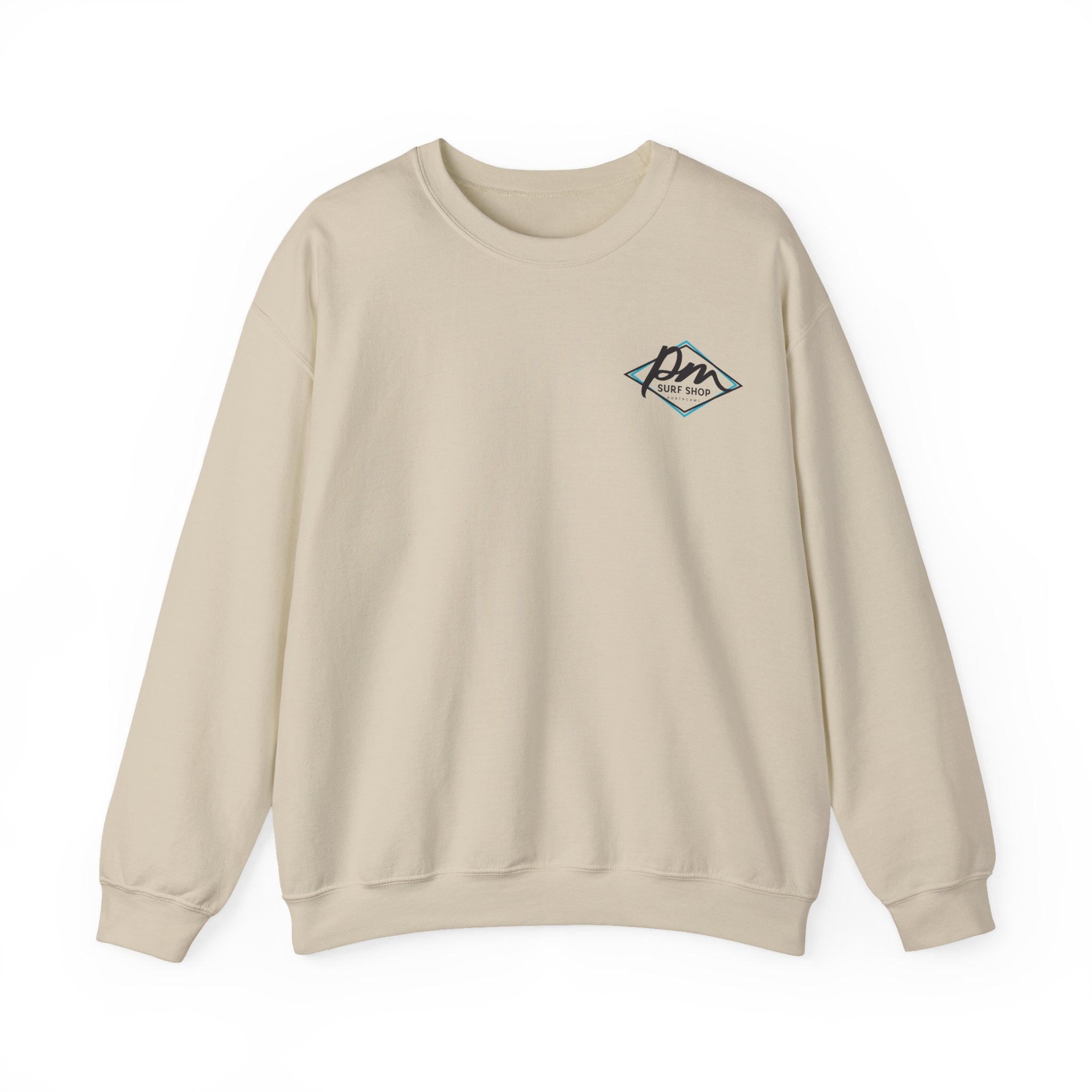 Porthcawl Marine Diamond Logo - Sand Crewneck Sweatshirt