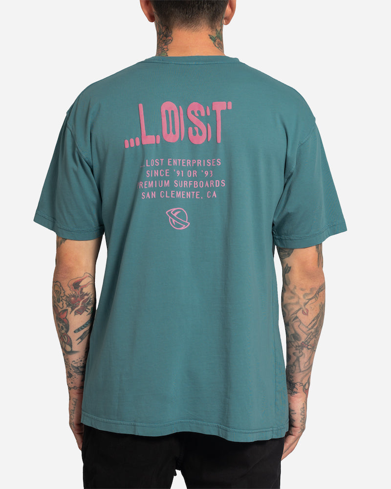 Lost Jitter Tee Dusty Teal