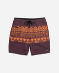 LOST boardshorts GEO STRIPE DARK BROWN