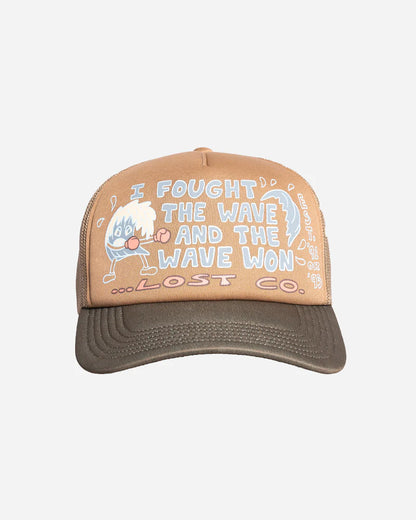 LOST WAVE FIGHTER TRUCKER HAT - MARSH GREEN