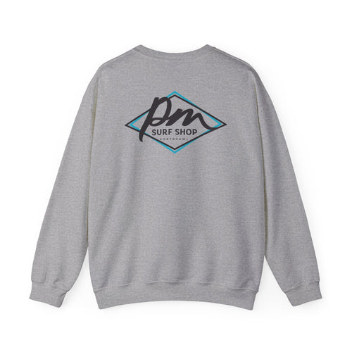 Porthcawl Marine Diamond Logo - Heather Grey Crewneck Sweatshirt