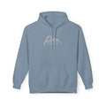 Porthcawl Marine Logo - Stone Blue Ladies Fleece Hoodie