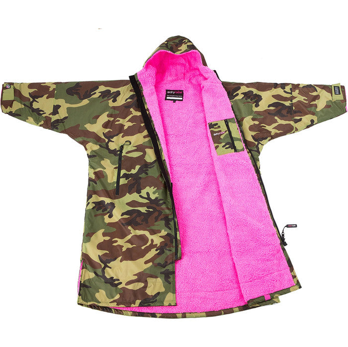 Dryrobe Advanced KIDS Long Sleeve - Camo Pink