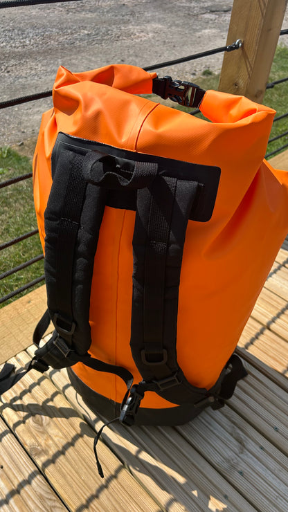 80ltr Global Dry Bag - Back Pack Style with reinforced adjustable straps.