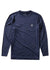 VIssla Twisted Eco L/S lycra - dark naval heather