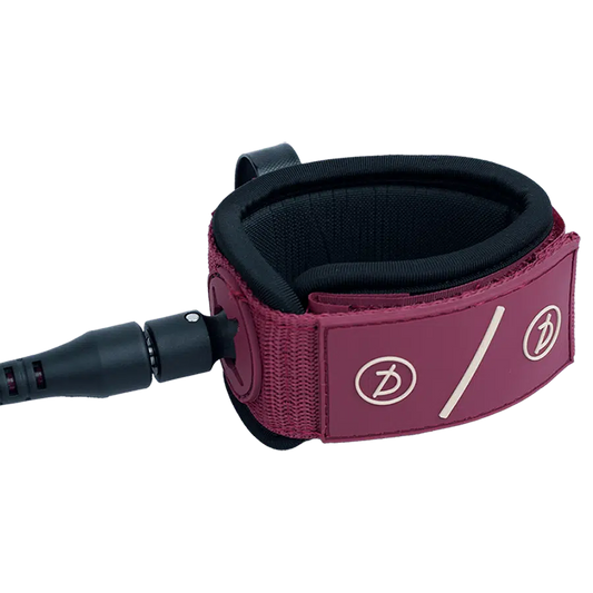 Deflow 6ft 7mm comp leash burgundy