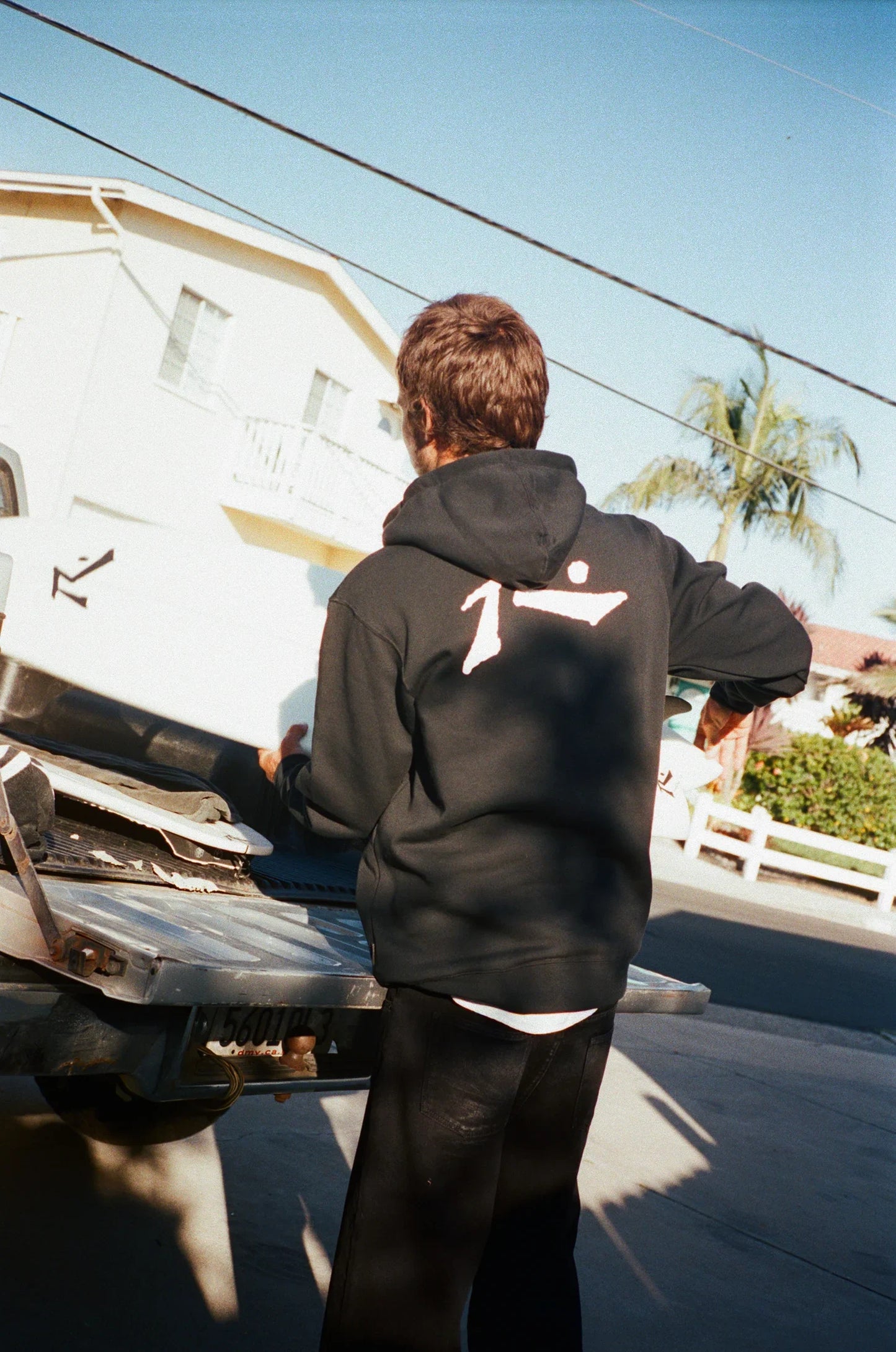 Rusty Base line hooded fleece Black