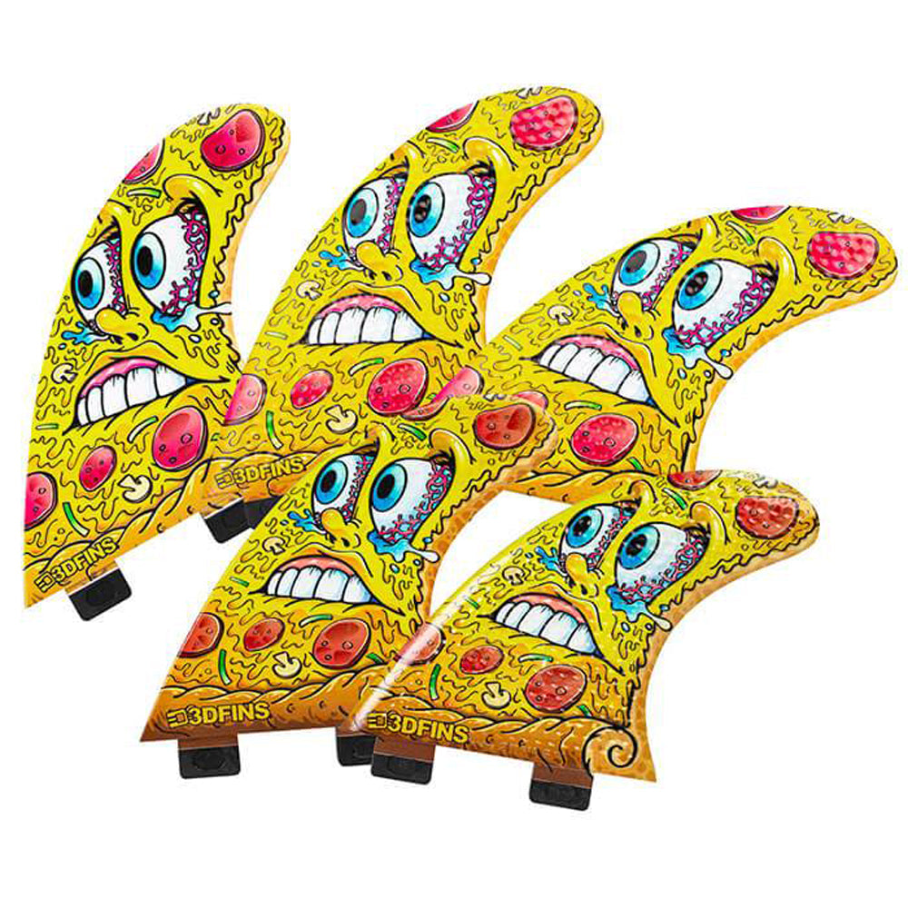 3D Fins - All Rounder 5 Fin - Medium - Pizza (FCS1/Futures)