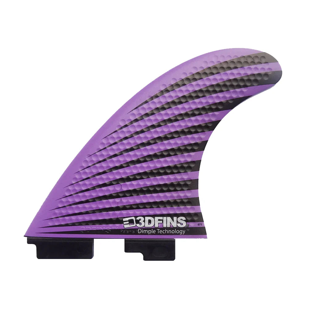 3D FINS - DRIVER THRUSTER - XL - PURPLE STARBURST (FCS2/FUTURES)